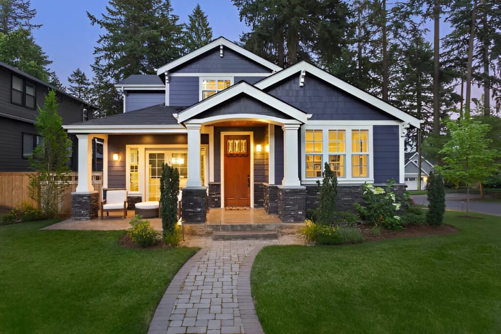 Freshly painted home exterior in Black Forest, CO, by an exterior painter in Black Forest, CO